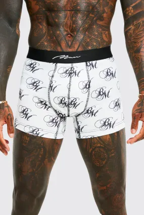 3 Pack Bm Script Print Boxers