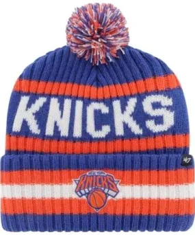 '47 Men's NBA New York Knicks Bering Cuffed Knit Hat with Pom