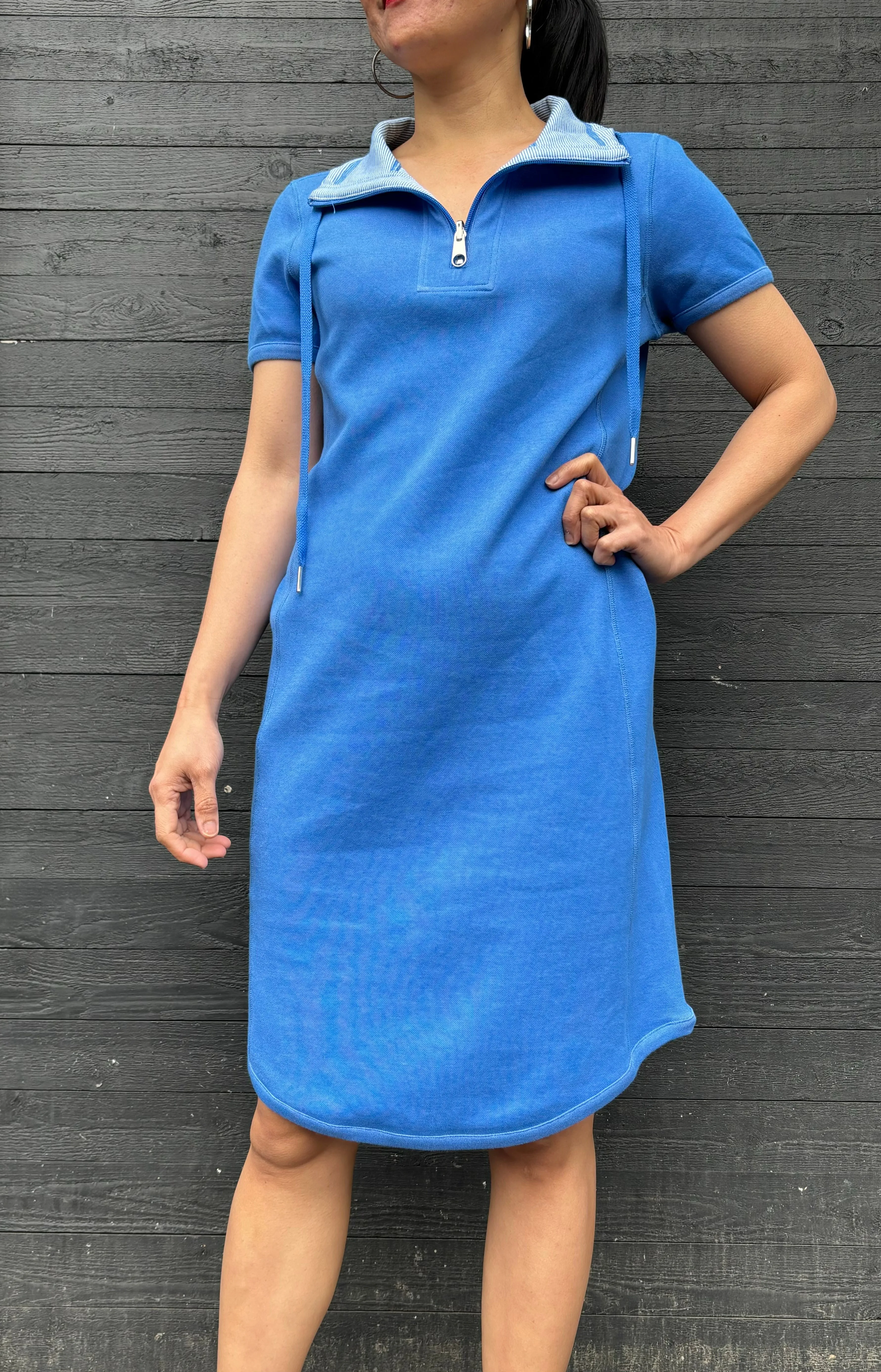 6915 Knit Blue Reversible Dress