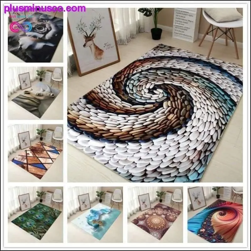 80*120cm Decorative 3D Printing Anti-Slip Rug or Carpet for