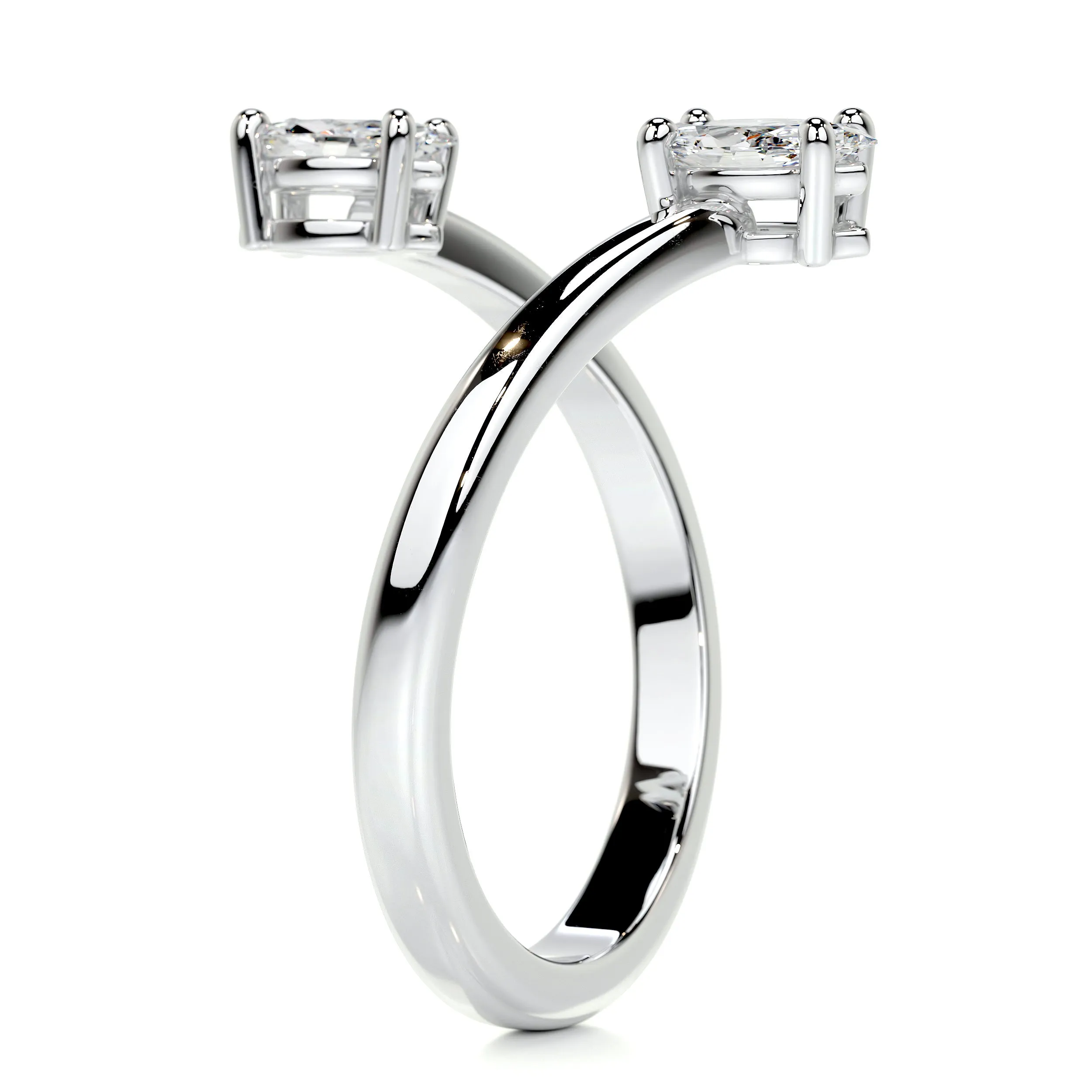 Anita Fashion Ring   (0.36 Carat) -18K White Gold