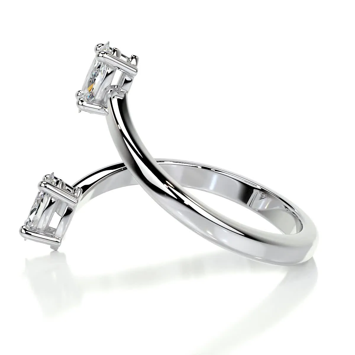 Anita Fashion Ring   (0.36 Carat) -18K White Gold