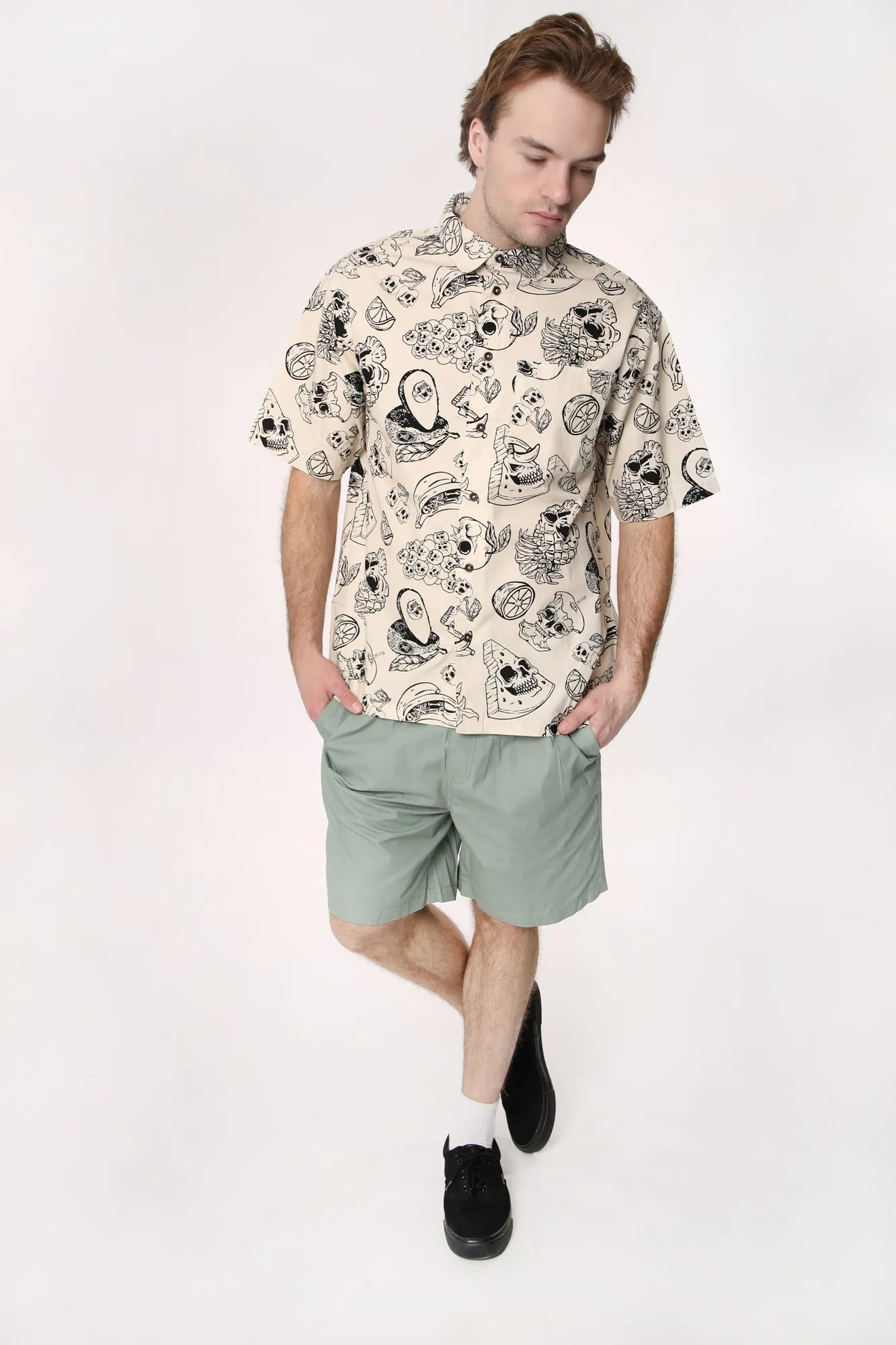 Arsenic Mens Printed Button-Up