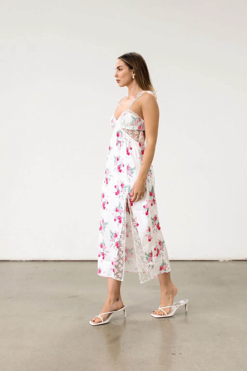 Babys Breath Midi Slip Dress by For Love & Lemons