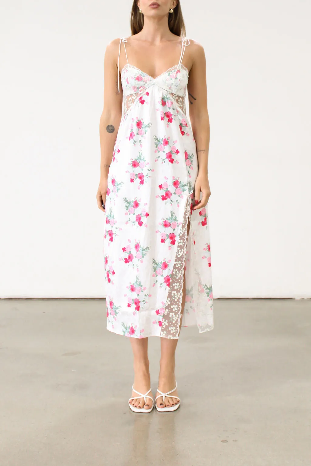 Babys Breath Midi Slip Dress by For Love & Lemons