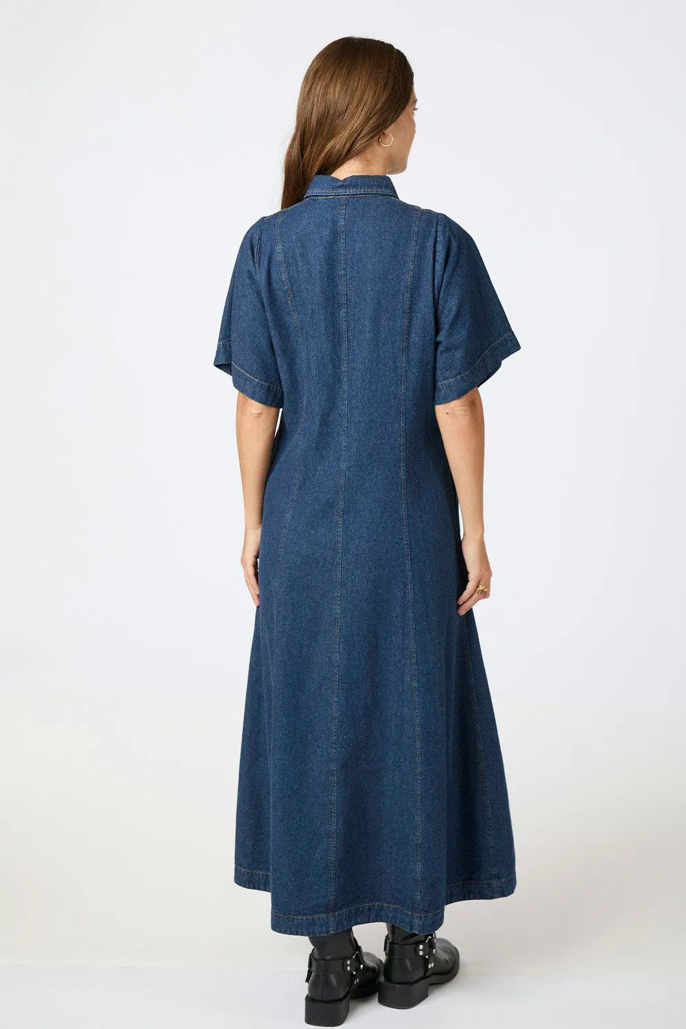 Balli Denim Dress | Dark Blue | Kjole fra Neo Noir