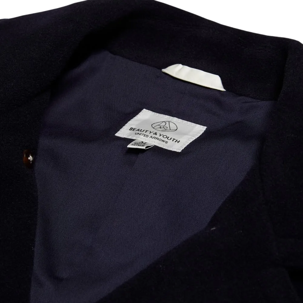 Beauty & Youth Melton 4 Pocket PeacoatNavy