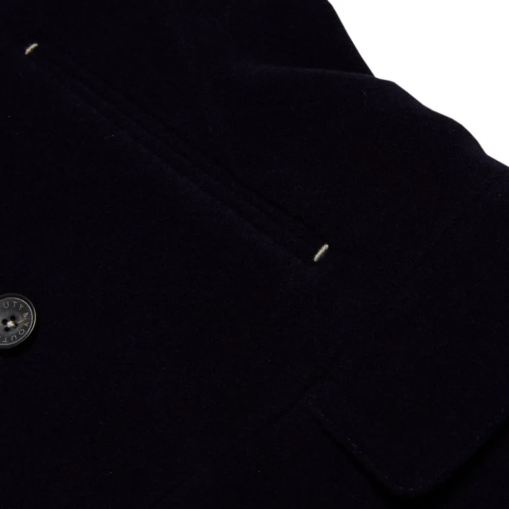 Beauty & Youth Melton 4 Pocket PeacoatNavy