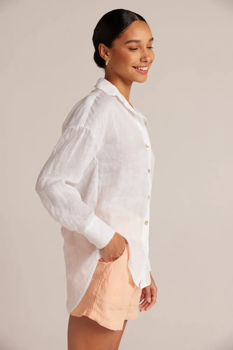 Bella Dahl Boyfriend Button Down in White