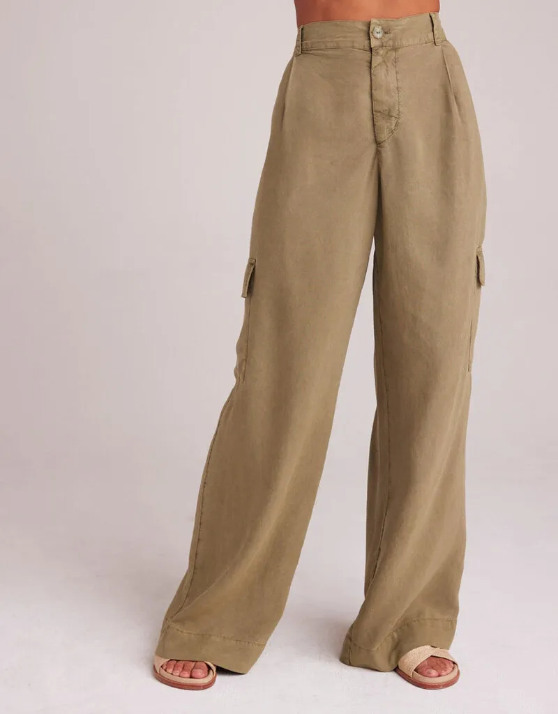 Bella Dahl Cargo Wide Leg - French Olive