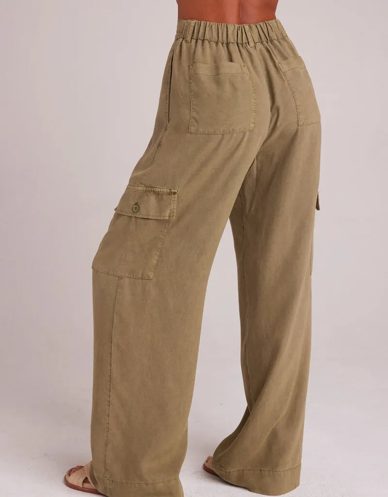 Bella Dahl Cargo Wide Leg - French Olive