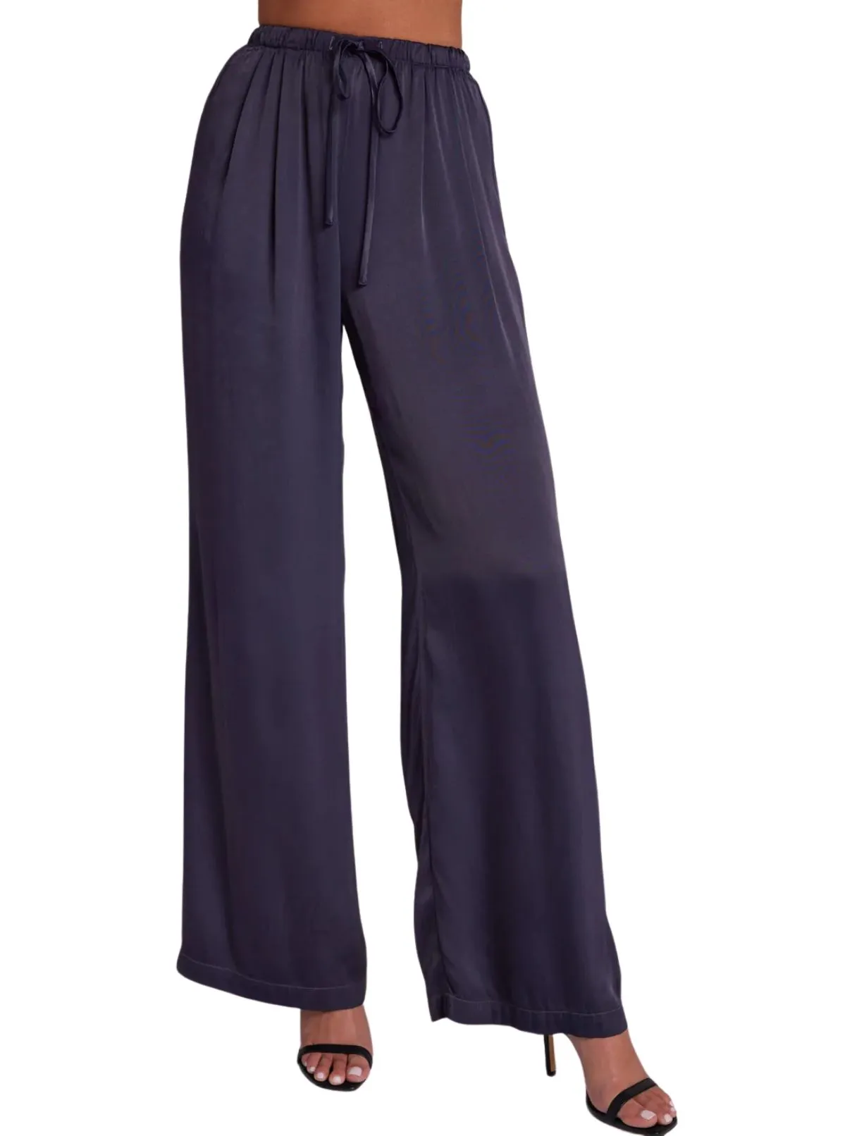 Bella Dahl Easy Pleated Wide Pant in Odyssey Grey