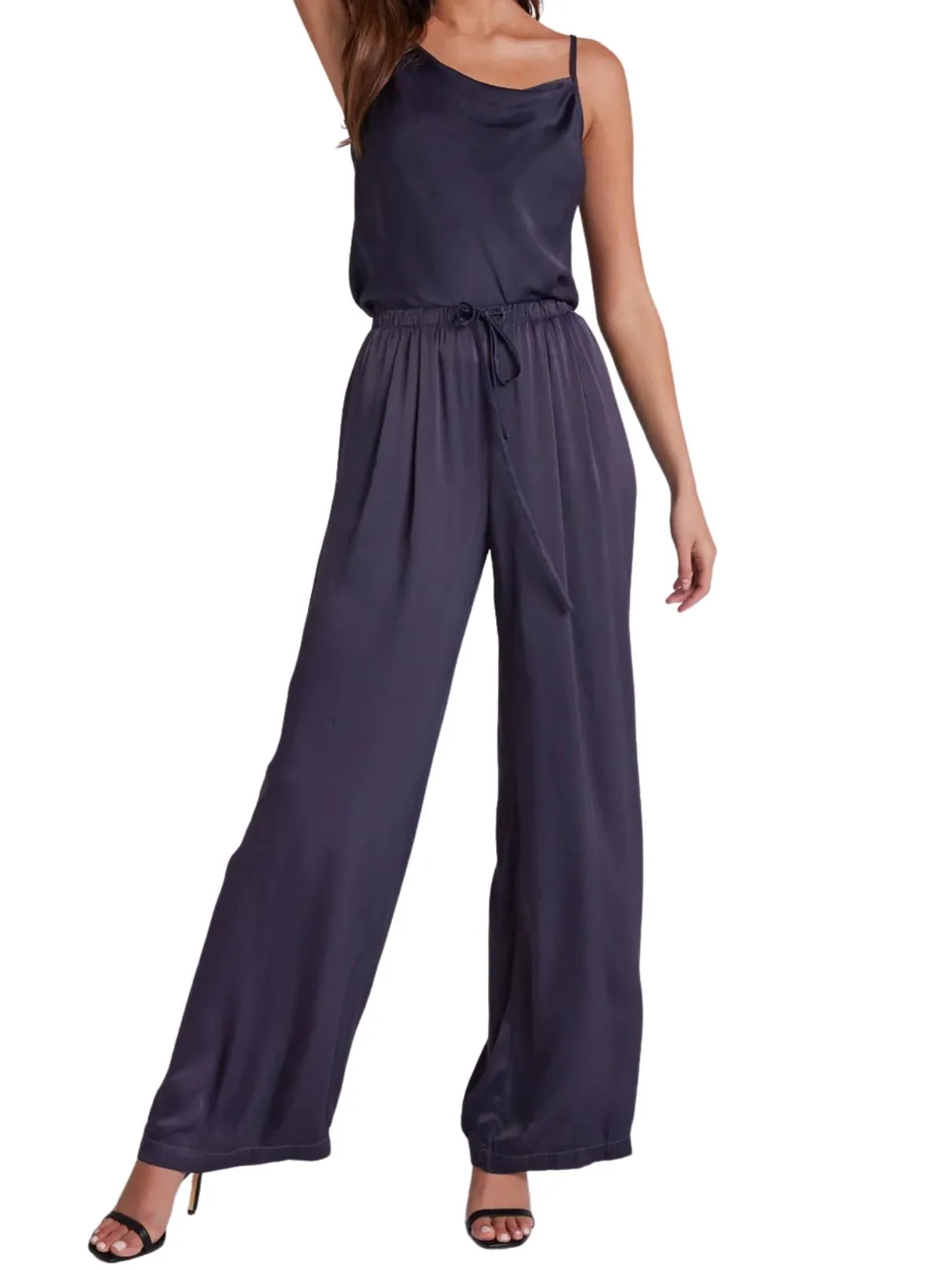 Bella Dahl Easy Pleated Wide Pant in Odyssey Grey