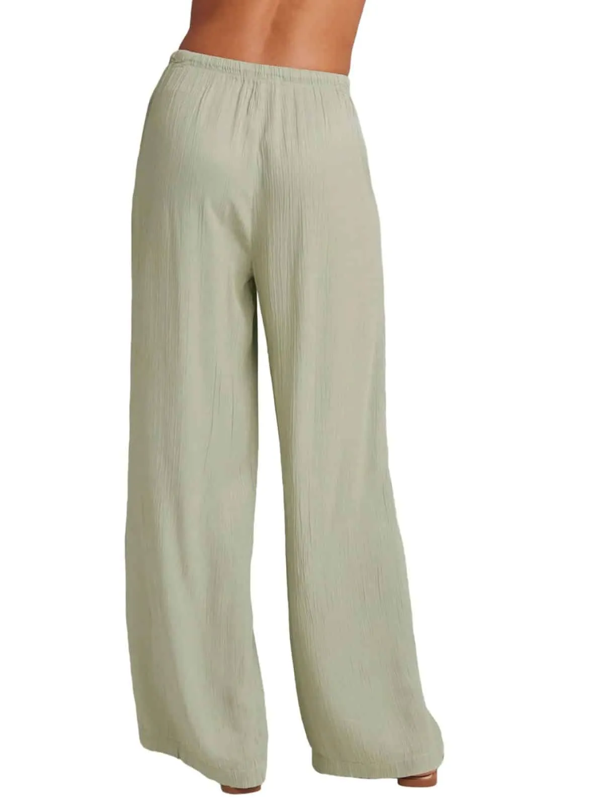 Bella Dahl Easy Wide Leg Pant in Coastal Sage