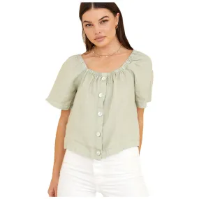 Bella Dahl Flowy Square Neck Top - Women's