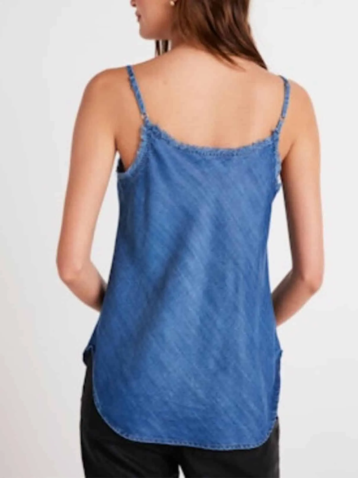 Bella Dahl Frayed Cami in Moonlight Haze Wash