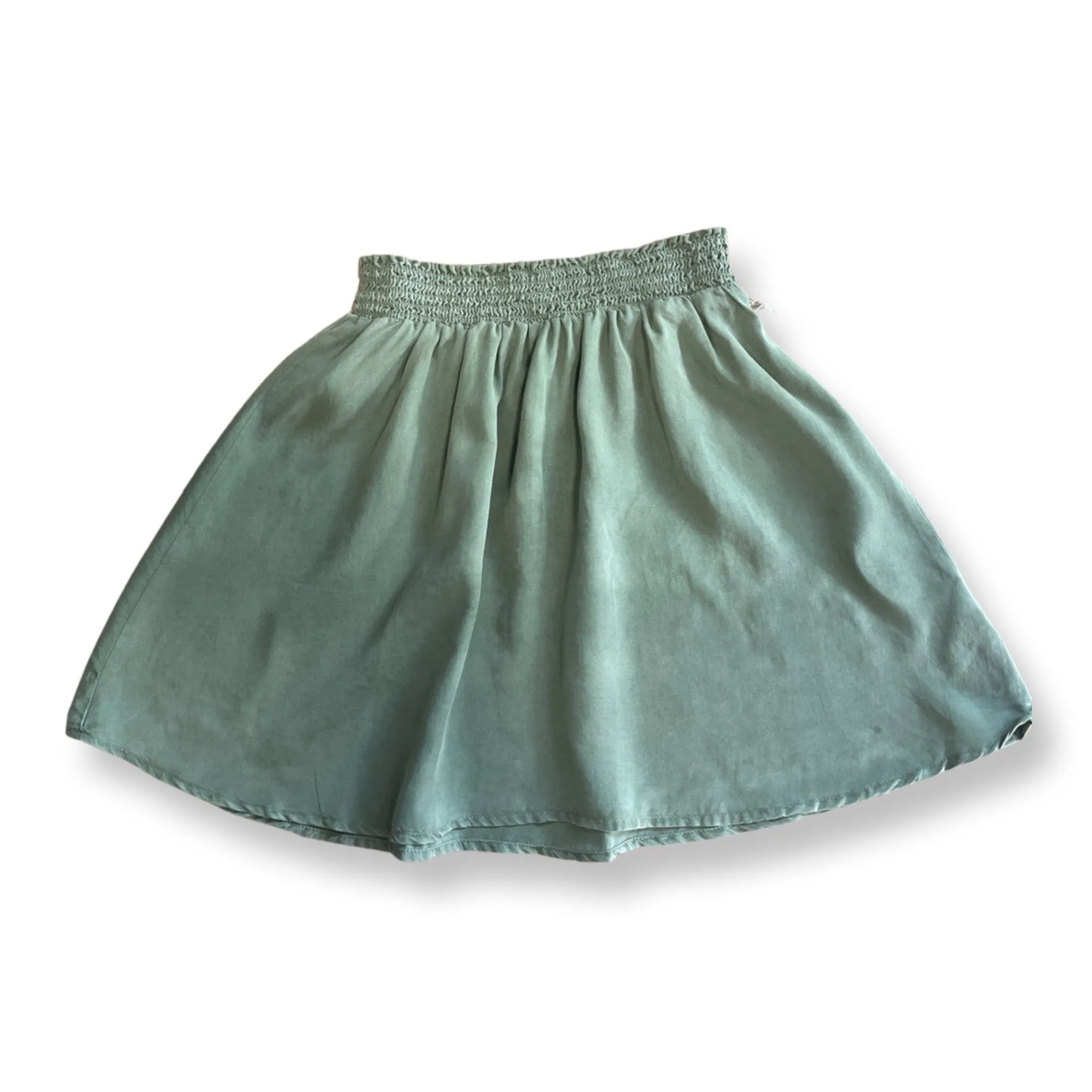 Bella Dahl Girl Smocked Skirt in Basil