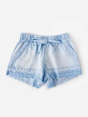     BELLA DAHL  Girls' Pocket Short With Fray Hem    