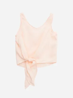     BELLA DAHL  Girls' Side Tie V-Neck Tank Top    