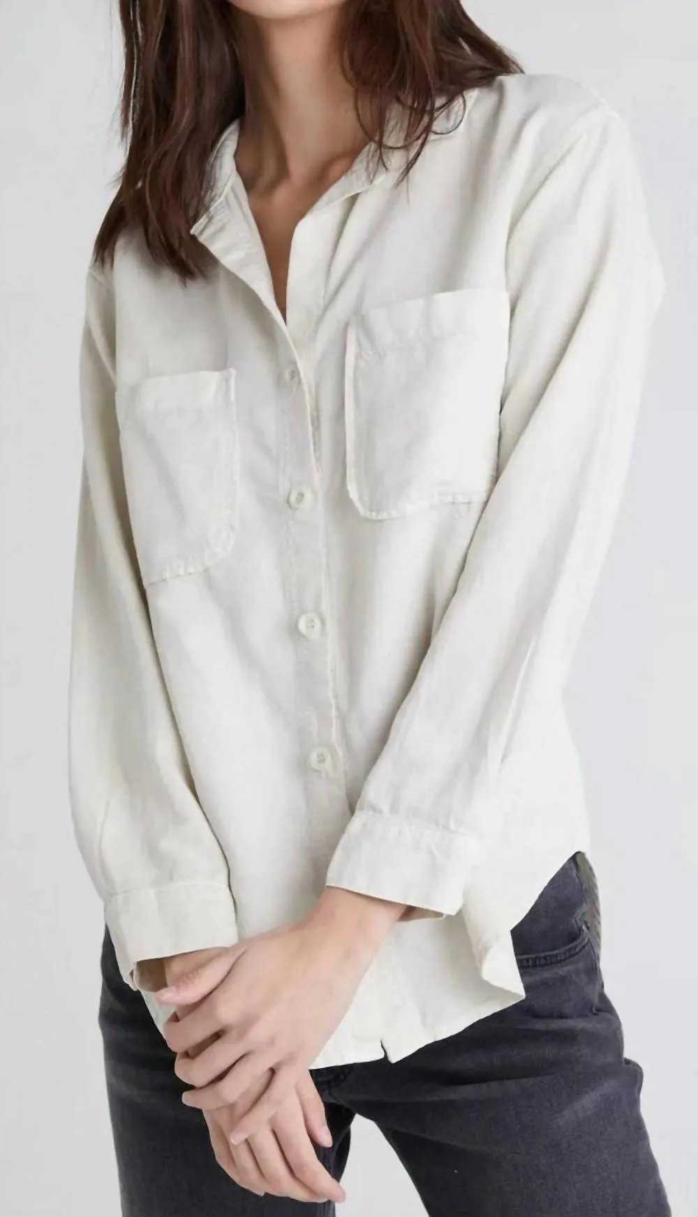 Bella Dahl - Go West Long Sleeve Two Pocket Oversized Shirt