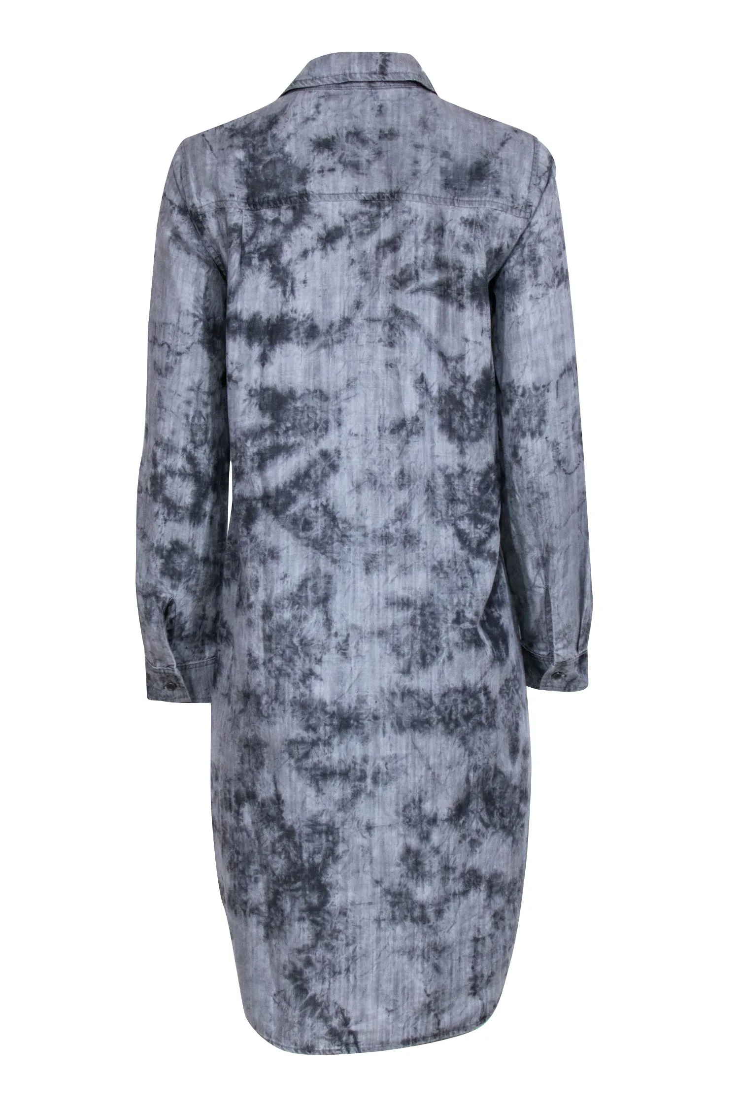 Bella Dahl - Grey Tye Dye Long Sleeve Dress Sz S