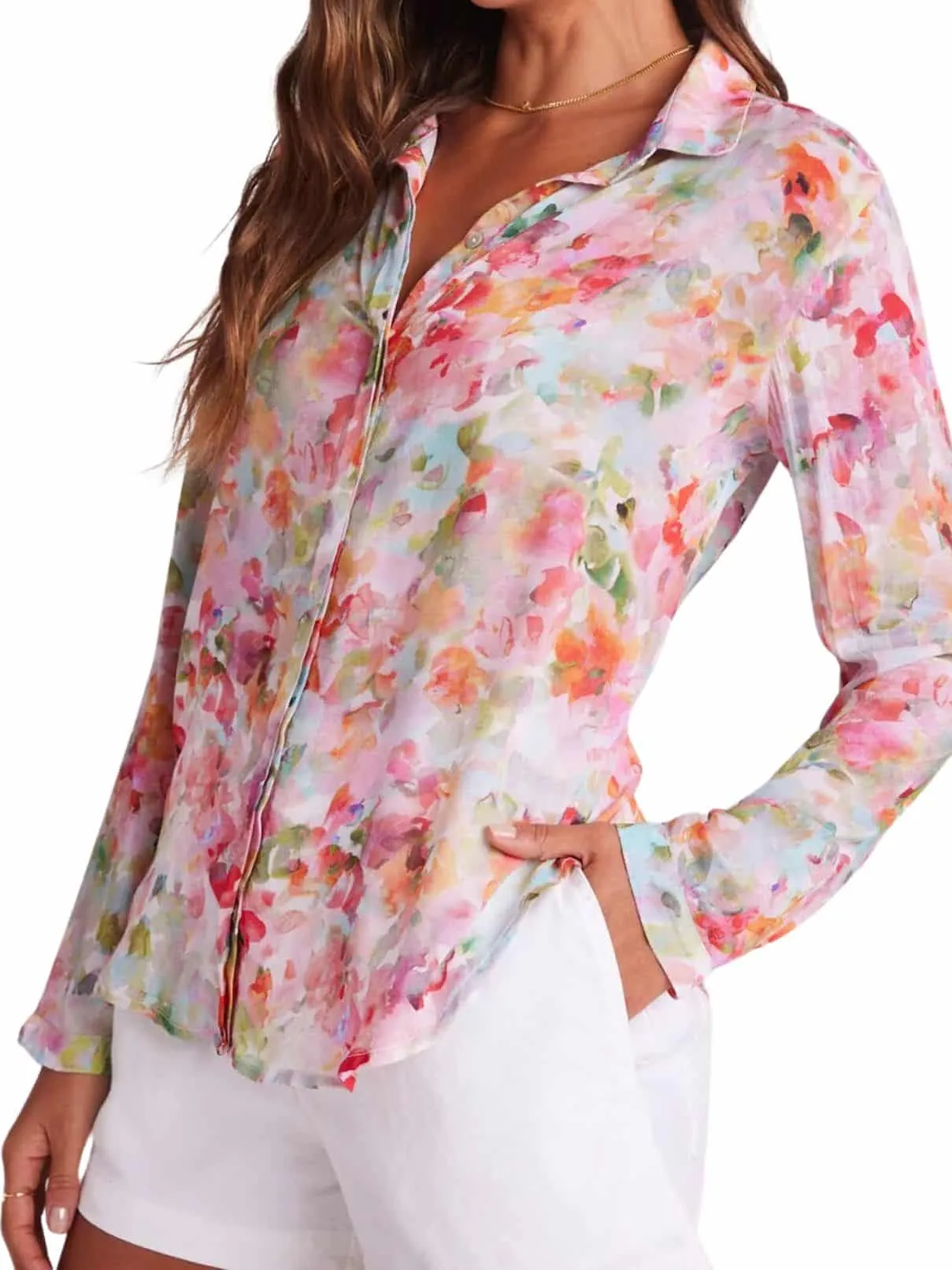 Bella Dahl Hipster Shirt in Ipanema Floral