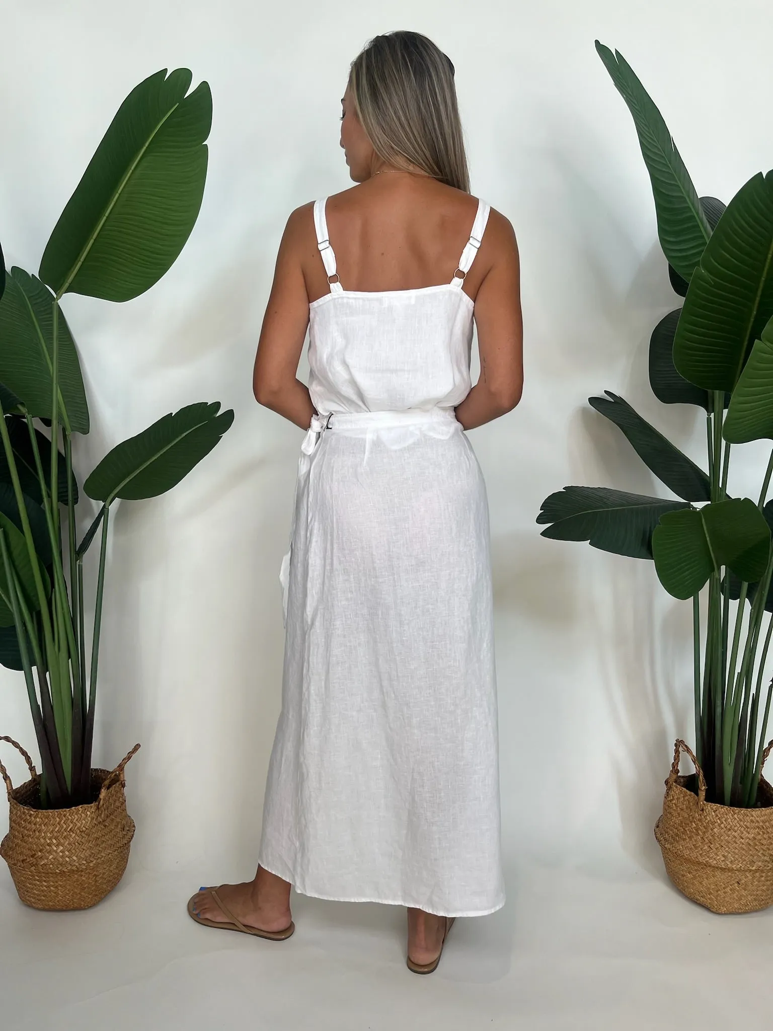 Bella Dahl Maxi Wrap Skirt White