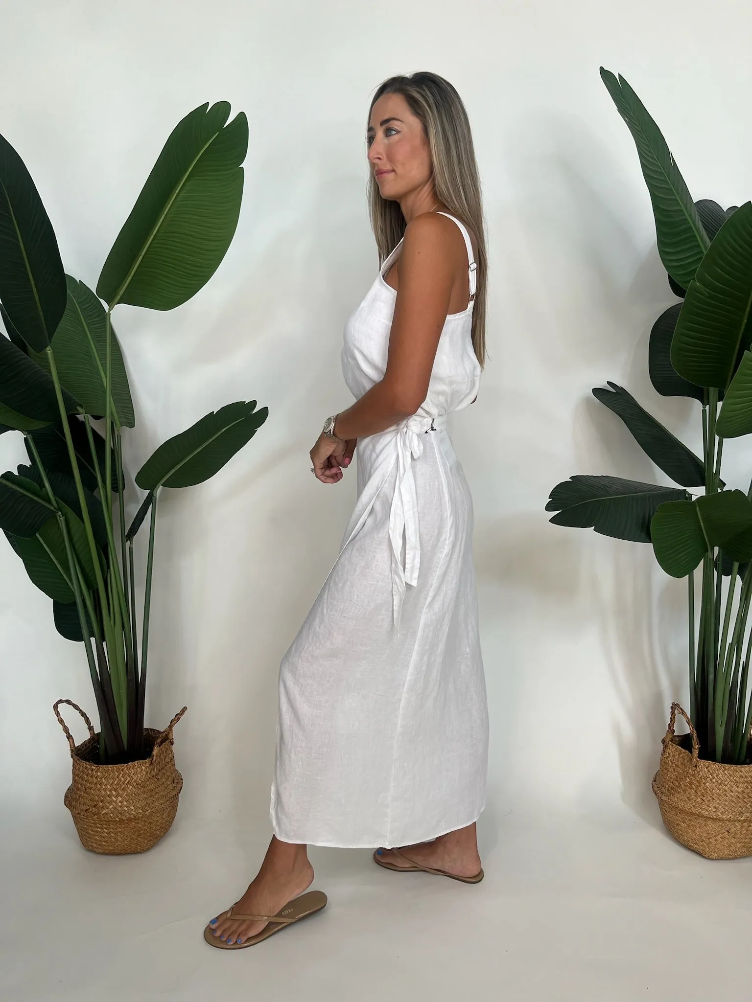 Bella Dahl Maxi Wrap Skirt White