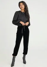 Bella Dahl - Pleat Front Jogger- Black