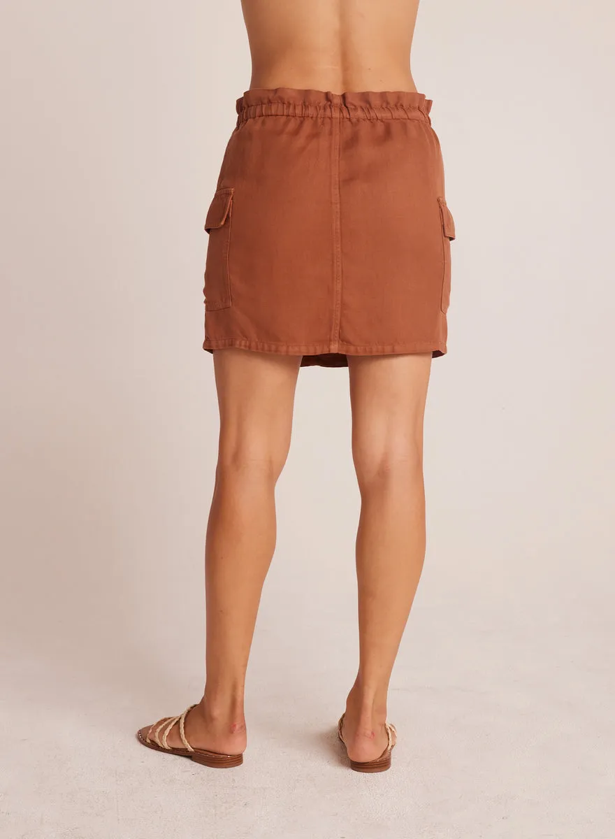 Bella Dahl Posey Cargo Mini Skirt in Black