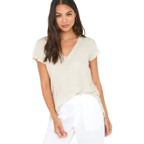 Bella Dahl Rib Neck V-Tee - Women's