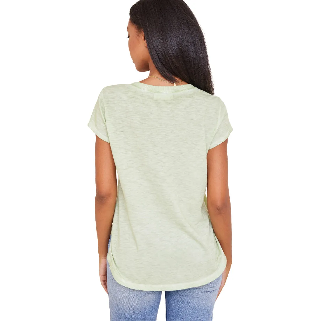 Bella Dahl Rib Neck V-Tee - Women's