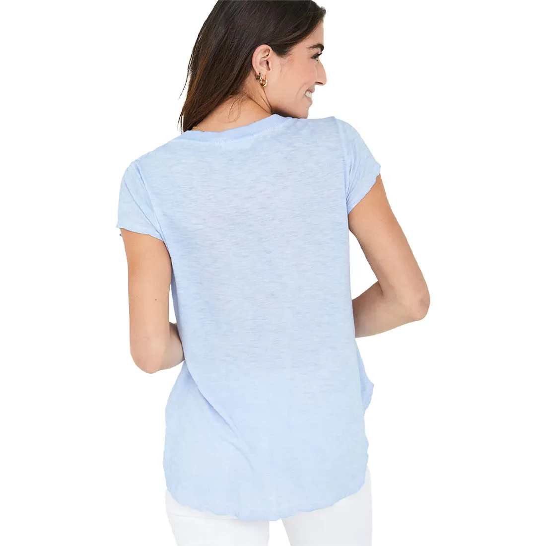 Bella Dahl Rib Neck V-Tee - Women's