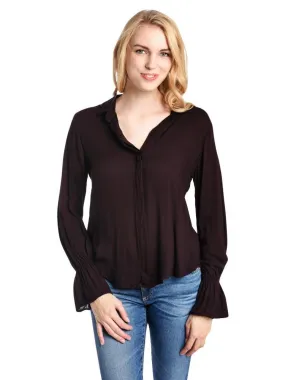     BELLA DAHL  Ruffled Back Shirt    