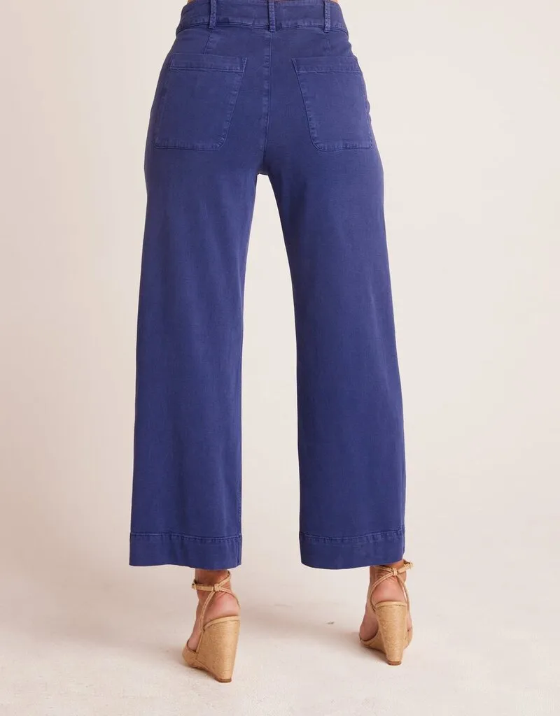 Bella Dahl Saige Wide Leg Crop - Tropical Navy