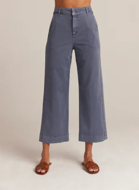 bella dahl Saige wide leg stretch crop jean in Blue Marina