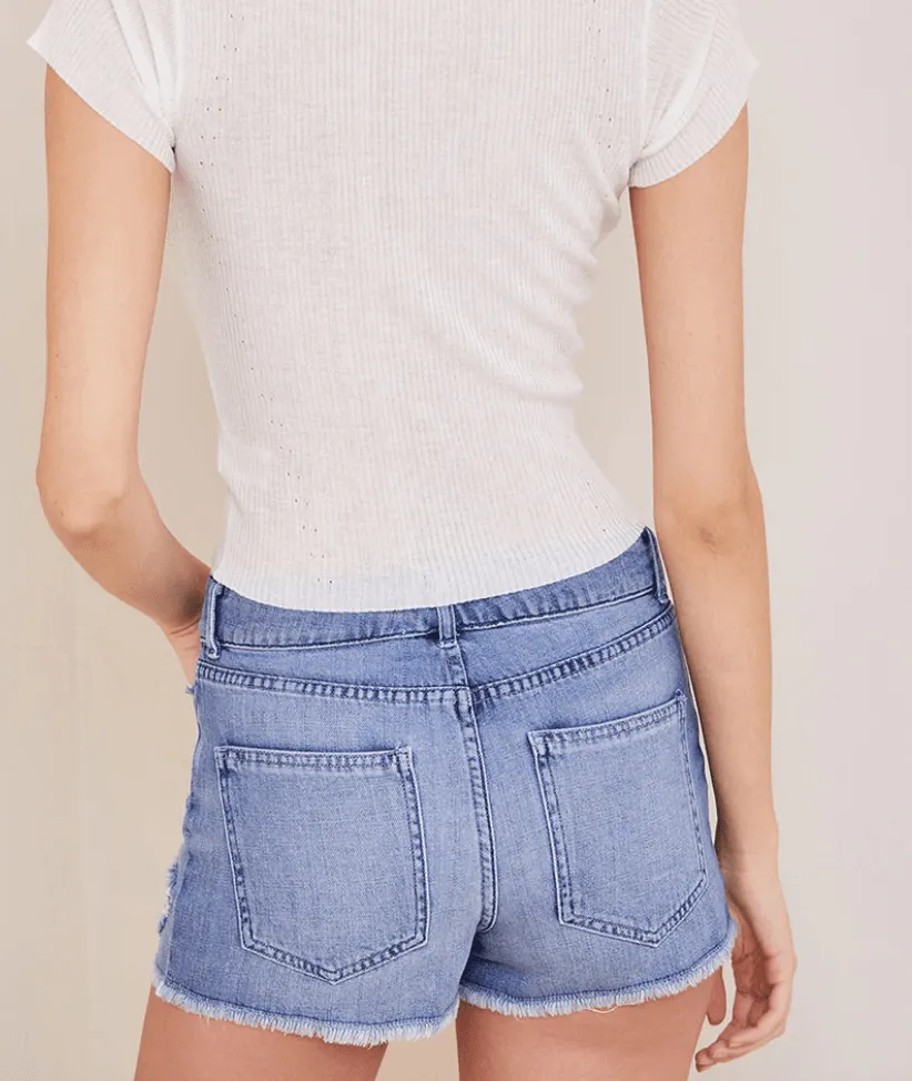 Bella Dahl Saylor Vintage Cut Offs in Salt Creek Wash