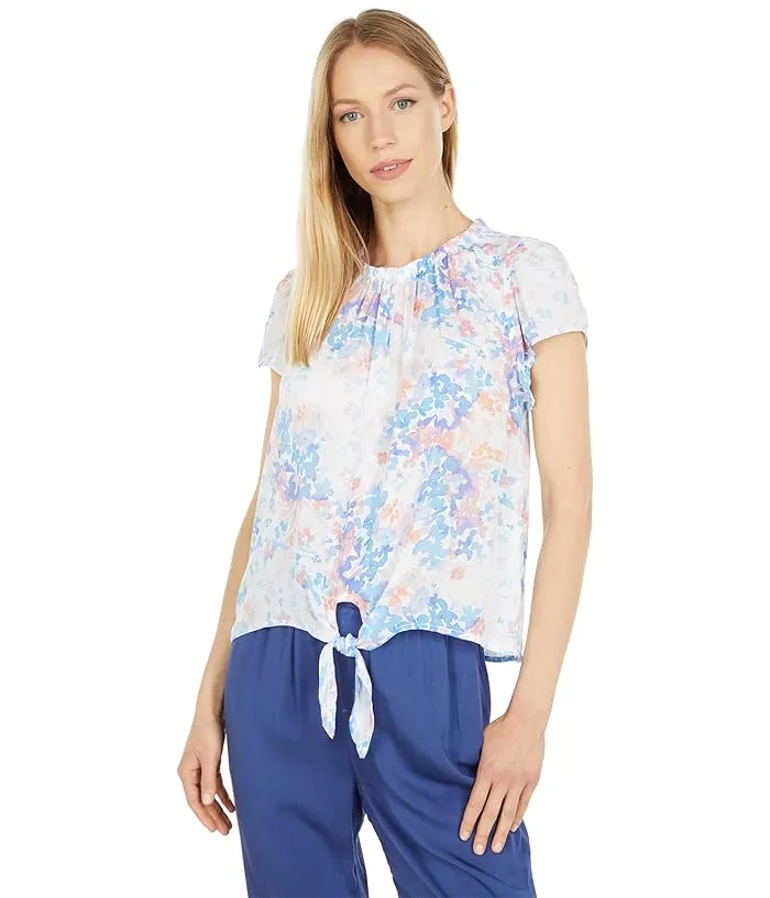 bella dahl Short Sleeve Tie-Up Top Women's