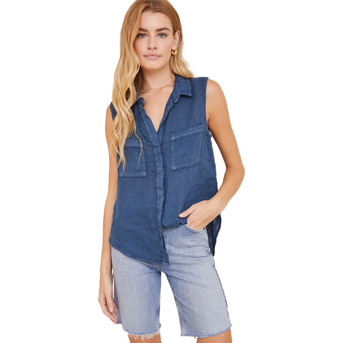 Bella Dahl Sleeveless Hipster Shirt - Women's