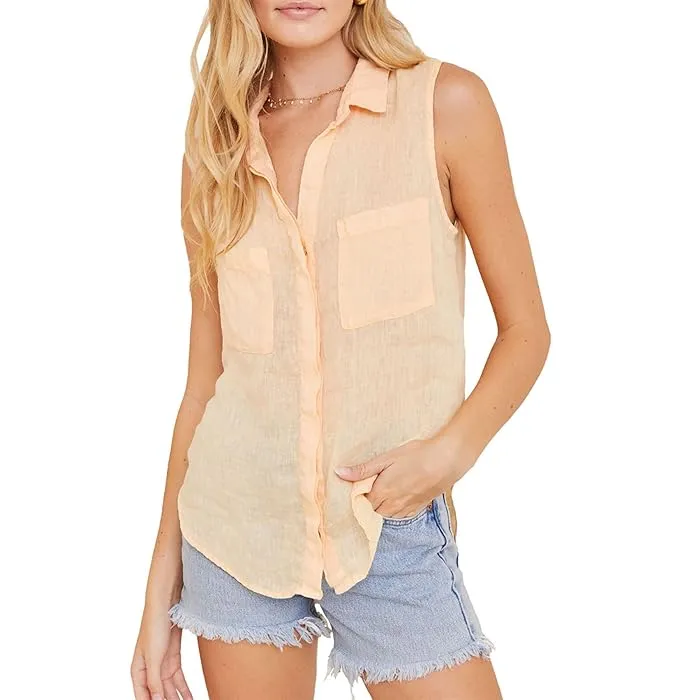 bella dahl Sleeveless Hipster Shirt