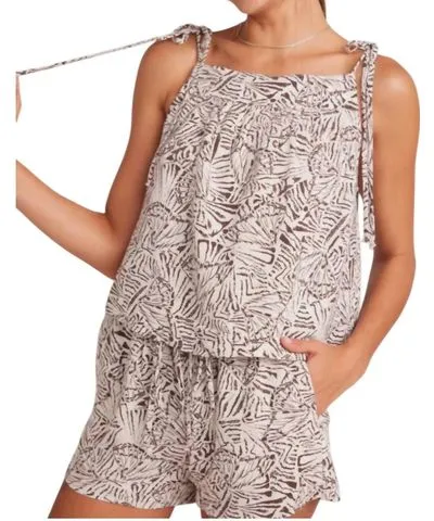 Bella Dahl Tie Shoulder Tank Top In Papillon Print