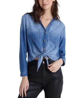 bella dahl Two-Pocket Tie Up Shirt Women's