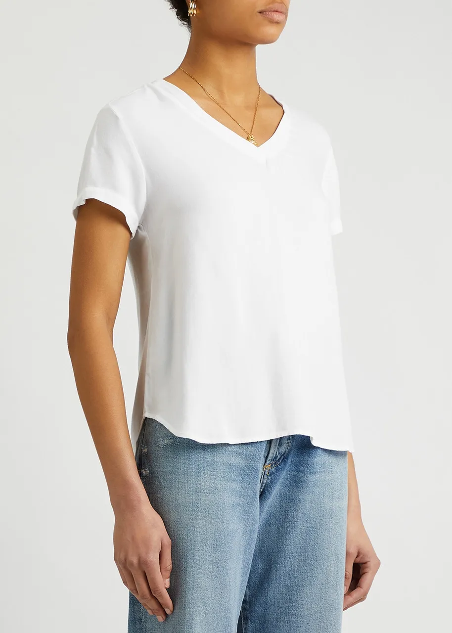 BELLA DAHL White rayon T-shirt -                         -                     -                