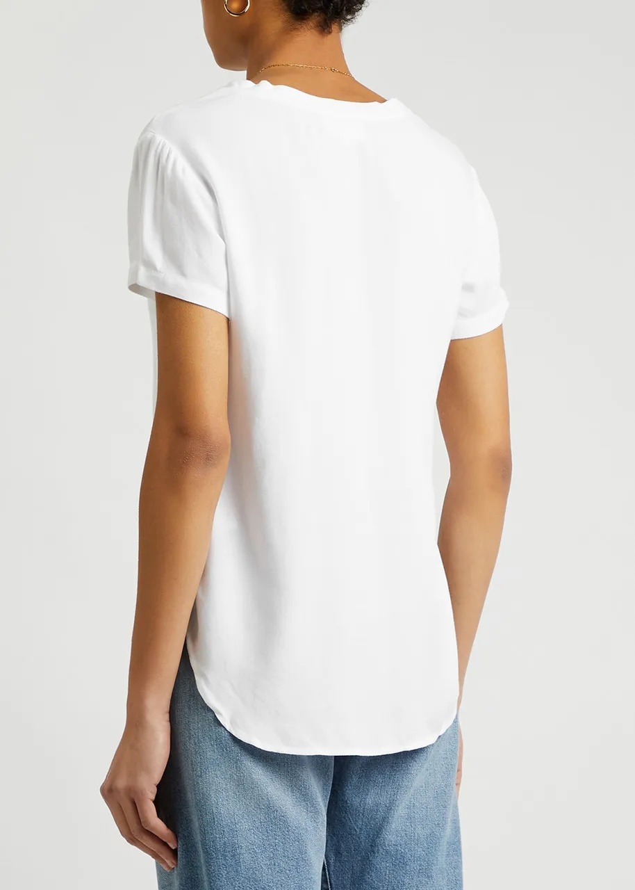 BELLA DAHL White rayon T-shirt -                         -                     -                