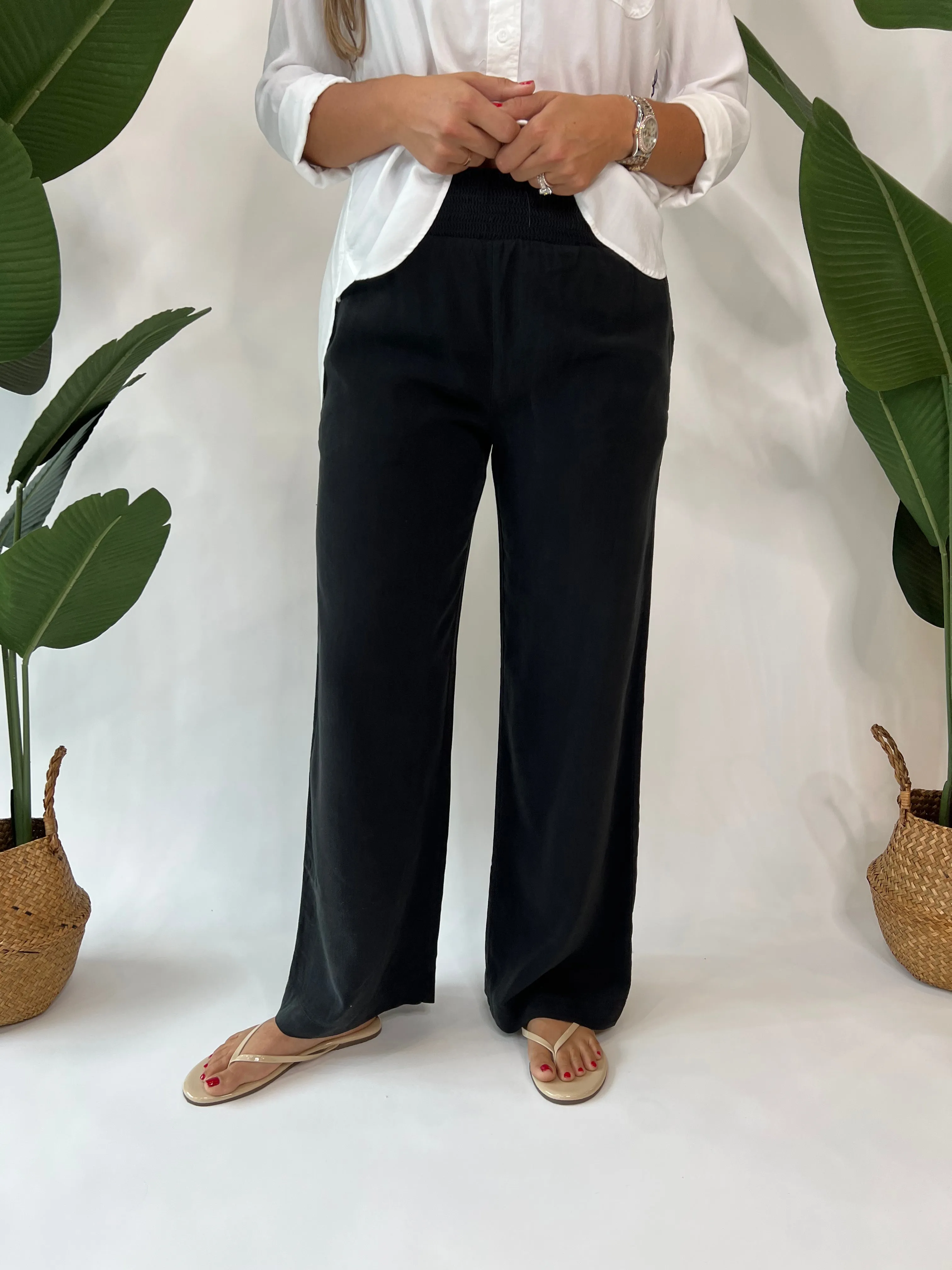 Bella Dahl Wide Leg Pant Black