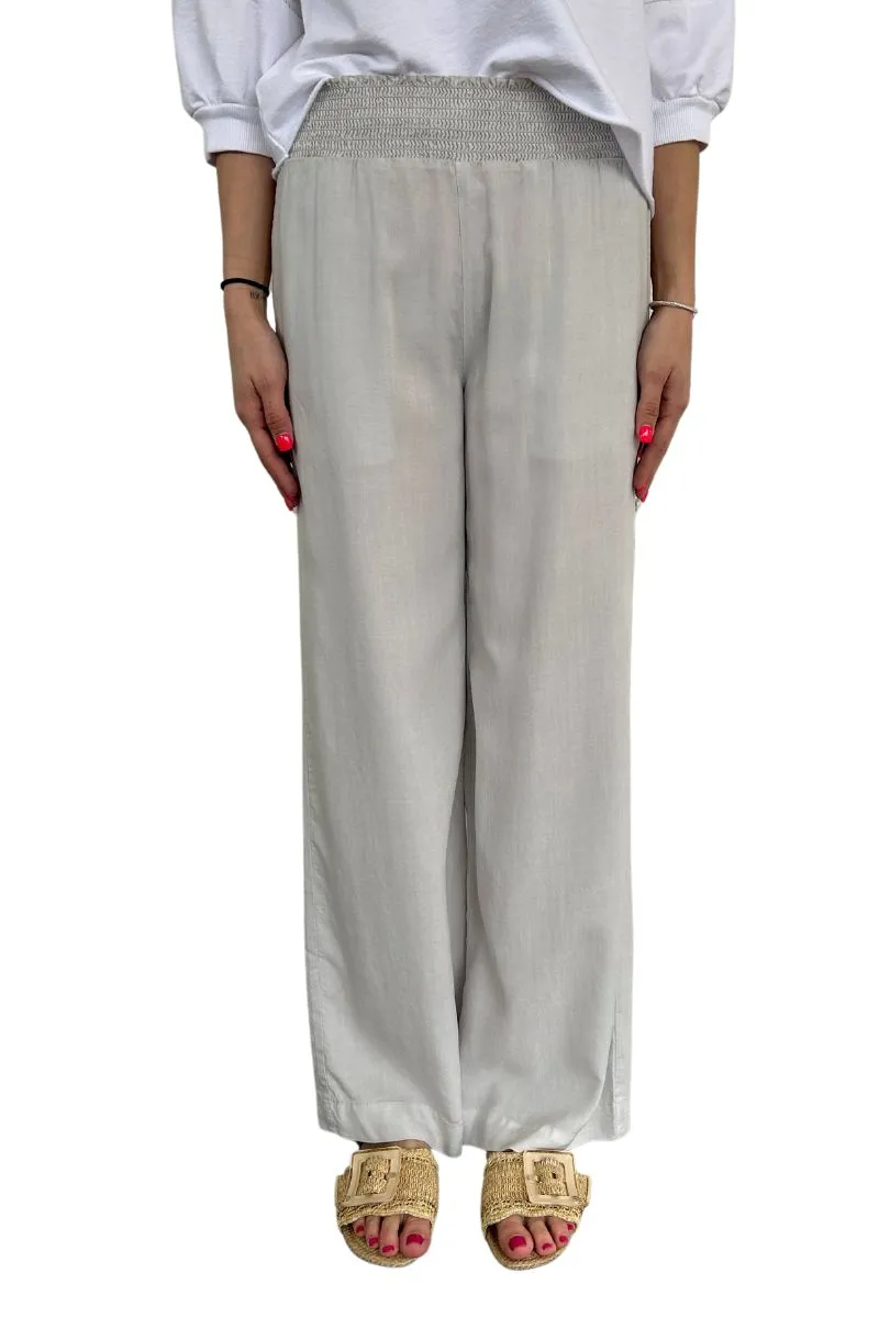 Bella Dahl Wide Leg Pant in Foggy Sky