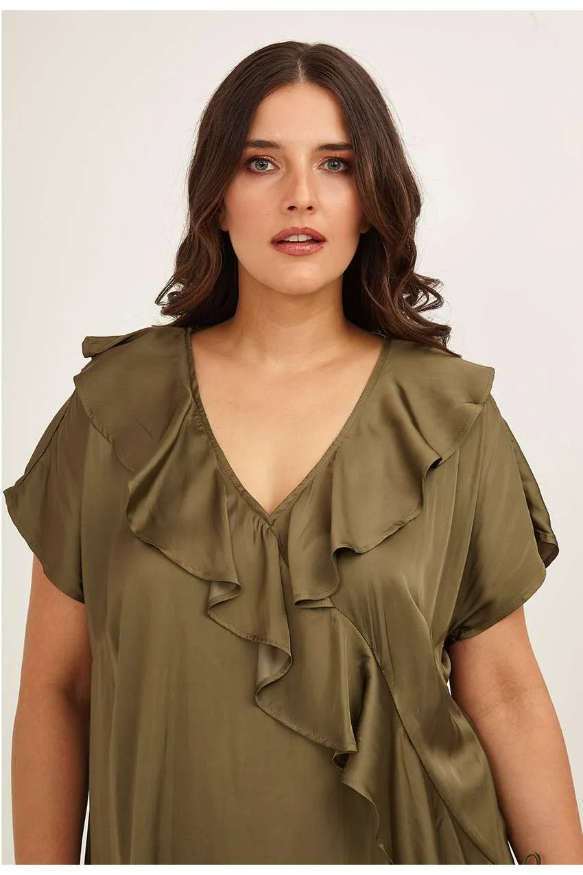 Blusa con volant MAT FASHION  taglie comode