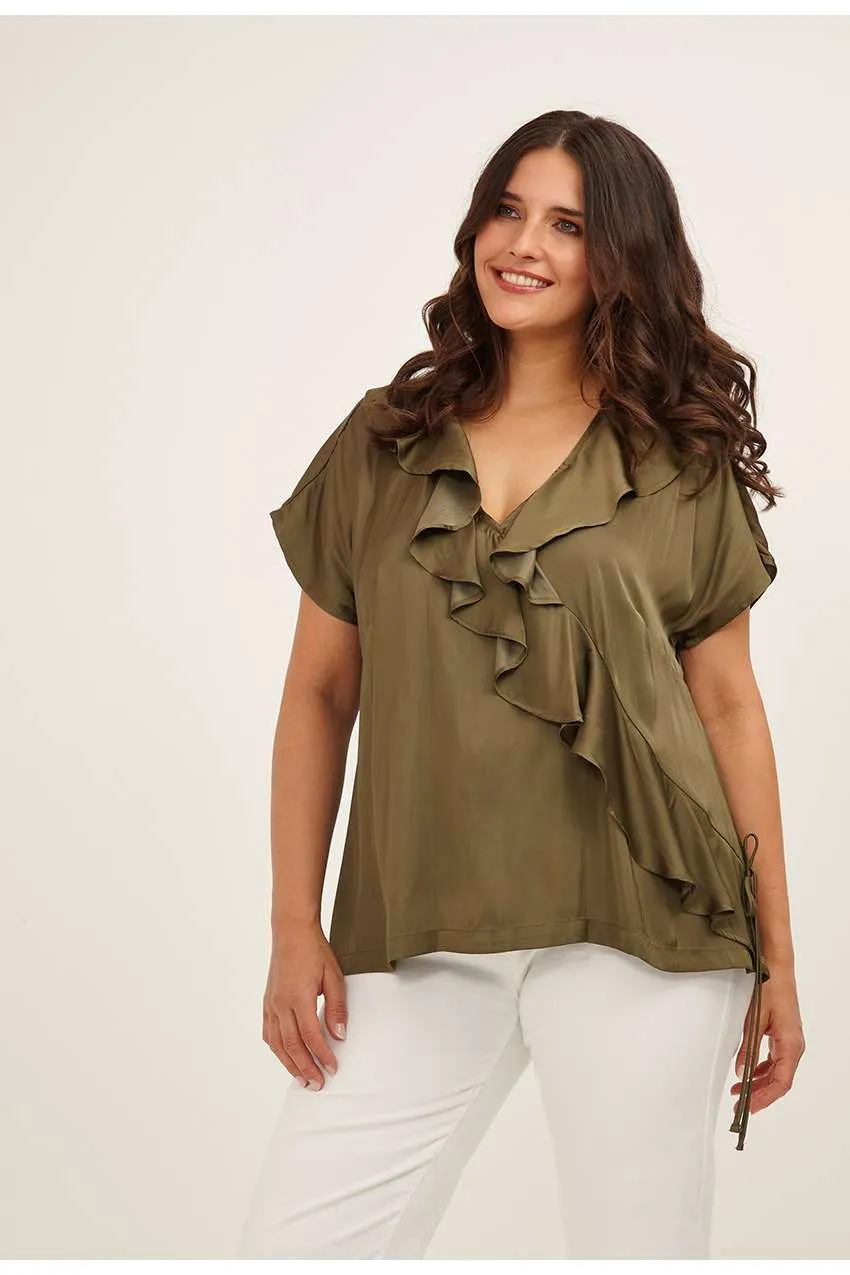 Blusa con volant MAT FASHION  taglie comode