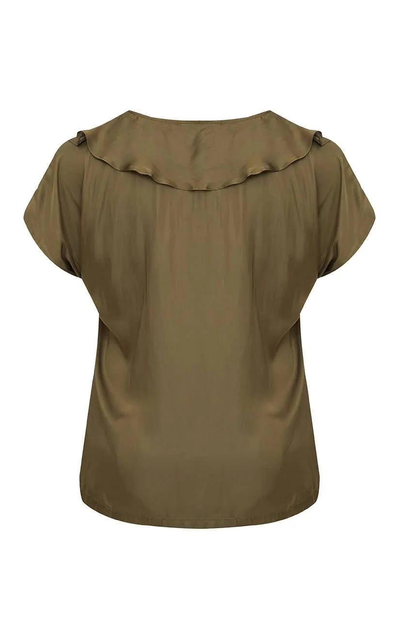 Blusa con volant MAT FASHION  taglie comode