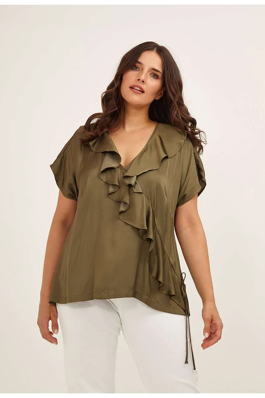 Blusa con volant MAT FASHION  taglie comode